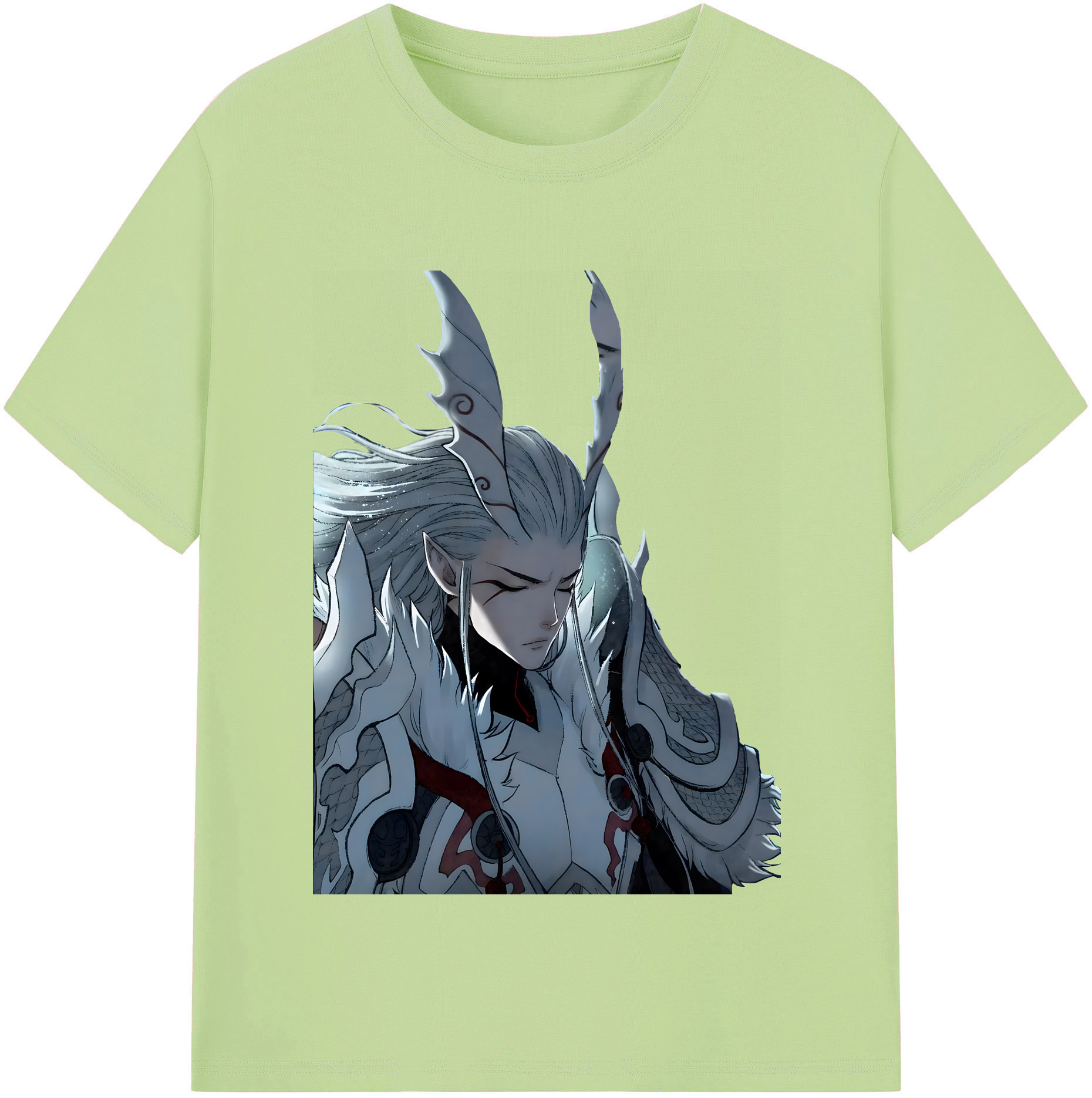 （画像用） Ne Zha 2 ナタ 魔童の大暴れ 綿100％半袖Tシャツ（フロントプリント）